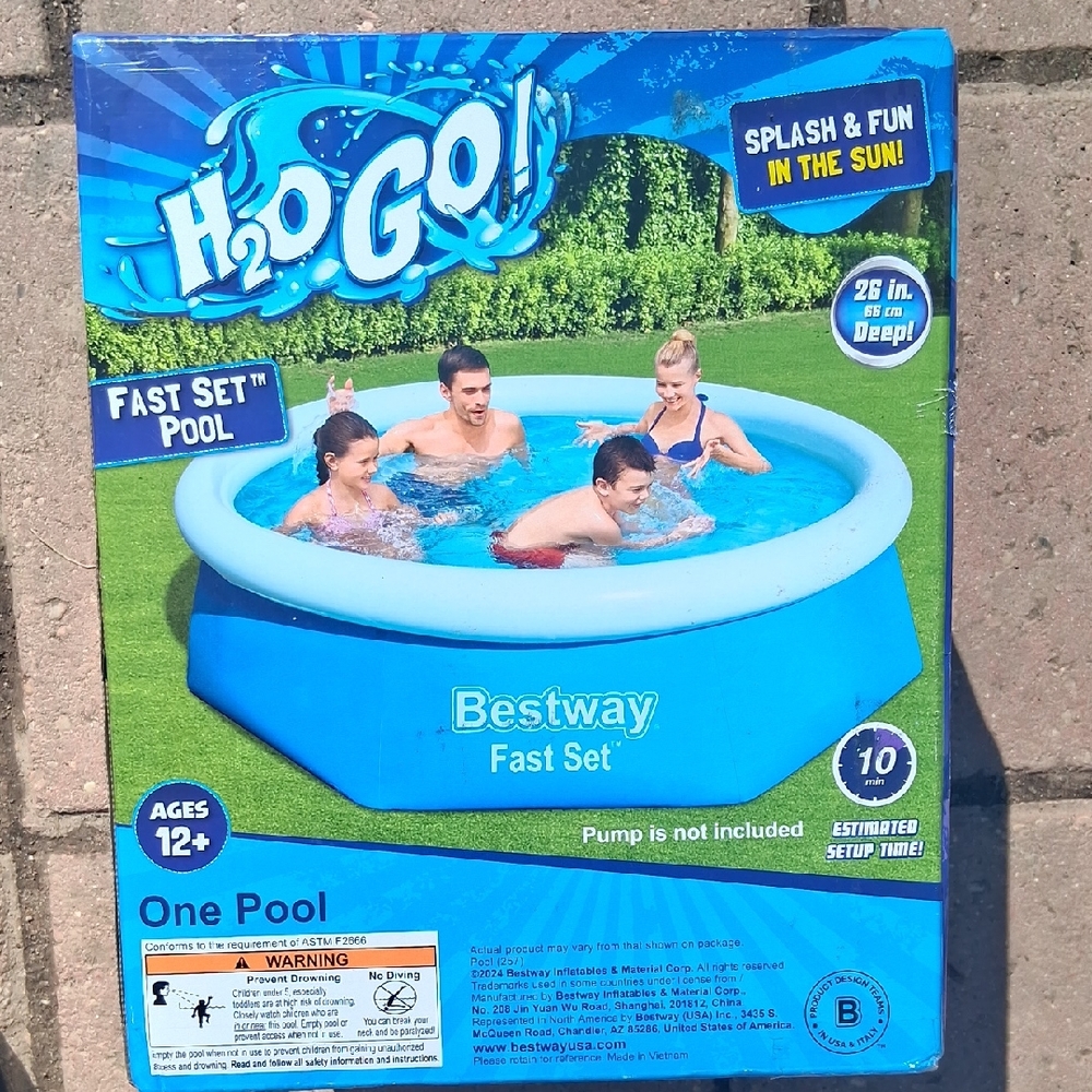 Bestway Fast Set Inflatable Pool - Blue